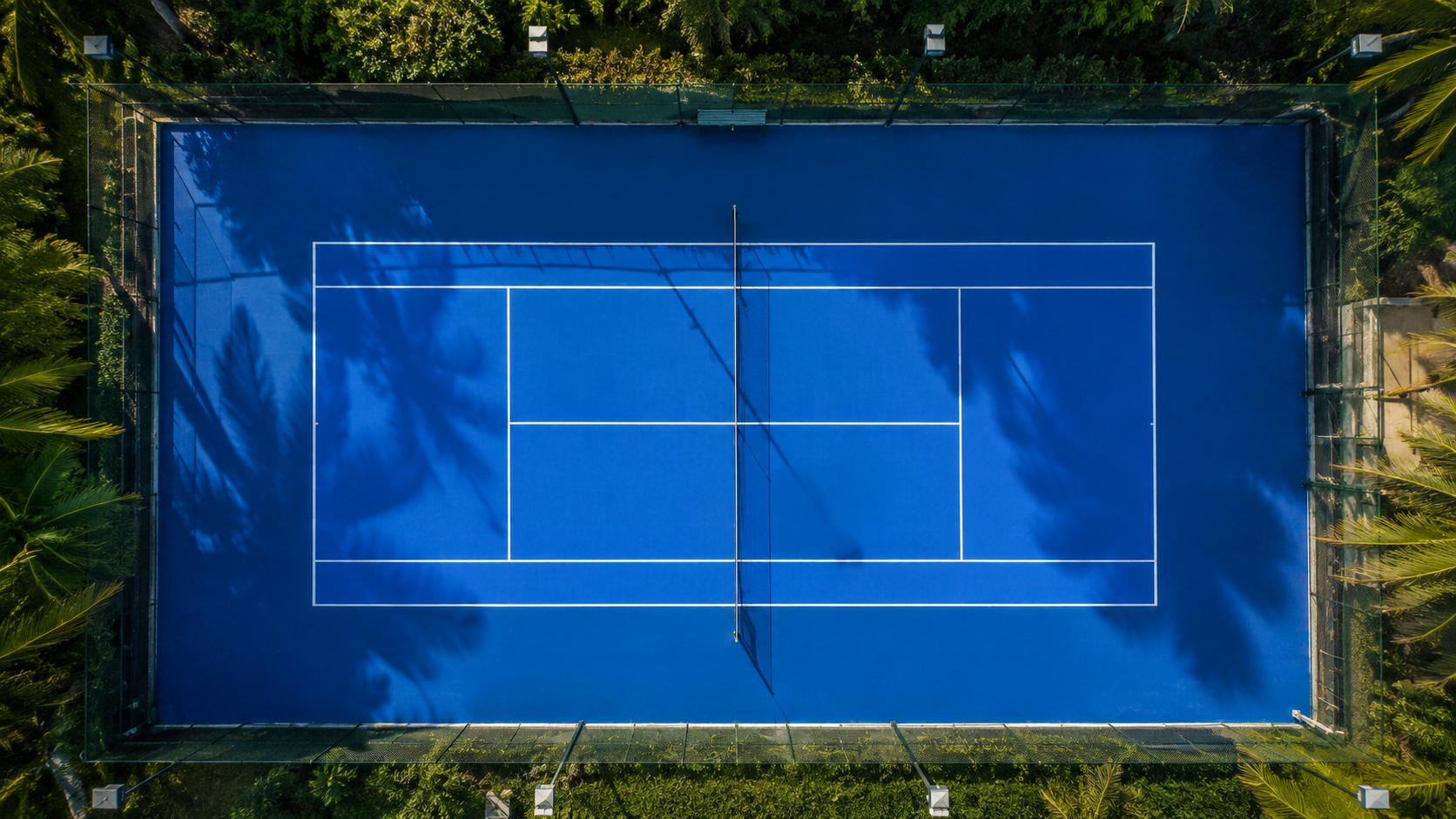 Cancha de cemento duro — Legado Tenis CR, Santa Ana